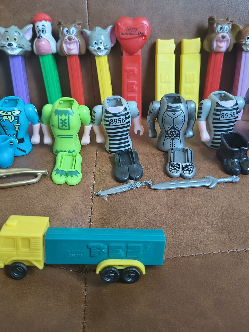 Assorted Kids Toy Figures and PEZ Dispensers - Multicolor